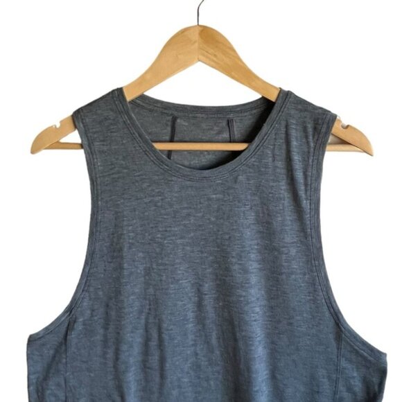 Lululemon Box It Out Tank Size 10 Heathered Blue Gray - Picture 3 of 6